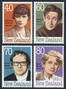 New Zealand 946-949,MNH.Michel 1066-1069. Portraits of famous persons,1989.