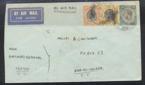 Tanganyika 1934 Airmail to Dar-es-Salam