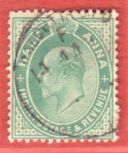 INDIA SCOTT# 78 USED 1/2a 1906