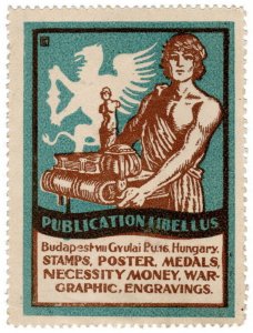 (I.B) Hungary Cinderella : Trade Label (Publication Libellus)