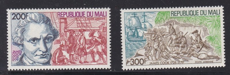 Mali #  C324-325 Captain Cook in Hawaii, Mint NH, 1/2 Cat.