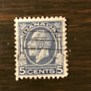 Canada 199 - USED 5¢ King George V - XF/Sup (1), - SSCV 50¢