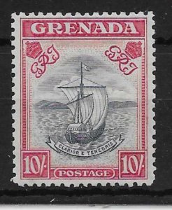 GRENADA SG163c 1943 10/= SLATE-BLUE & BRIGHT CARMINE p12 MNH