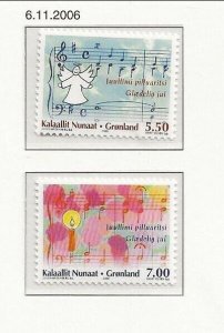 Greenland Sc 485-6 NH SET of 2006 - Christmas - Music - Angels - Candle