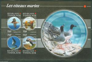 TOGO   2015  SEA BIRDS SHEET   MINT  NH