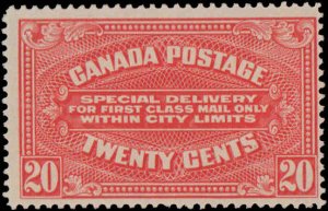 Canada #E2, Complete Set, 1922, Never Hinged