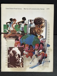 1979 USPS Commemorative Mint Year Set in Folder Complete 30 MNH Stamps