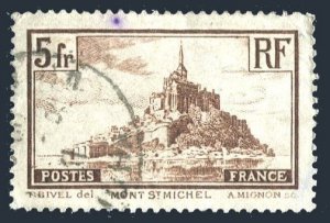 France 249, used. Michel 240. Mont-Saint Michel, 1930.