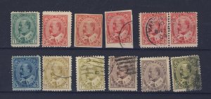 12x Canada Edward VII Stamps # 89 to # 94 w 2c Imperf. Guide Value = $115.00