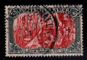 Germany Scott 78 used  5 Mark stamp nice 26 x17 perfs