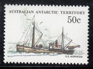 Australian Antarctic Territory 1974-81 MNH Scott #L50 50c S.S. Norvegia - Ships