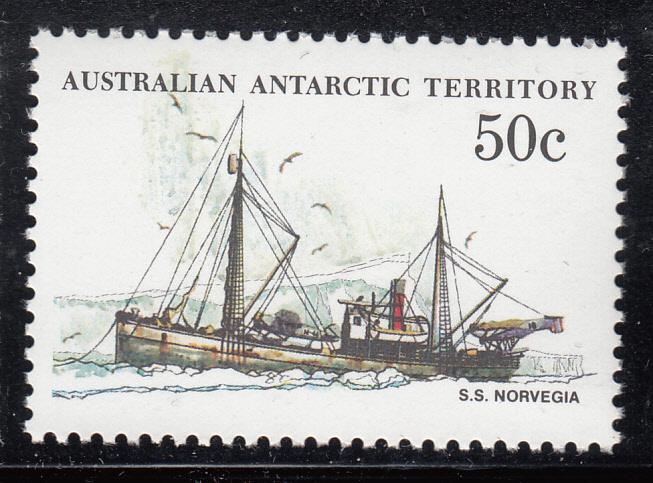 Australian Antarctic Territory 1974-81 MNH Scott #L50 50c S.S. Norvegia - Ships