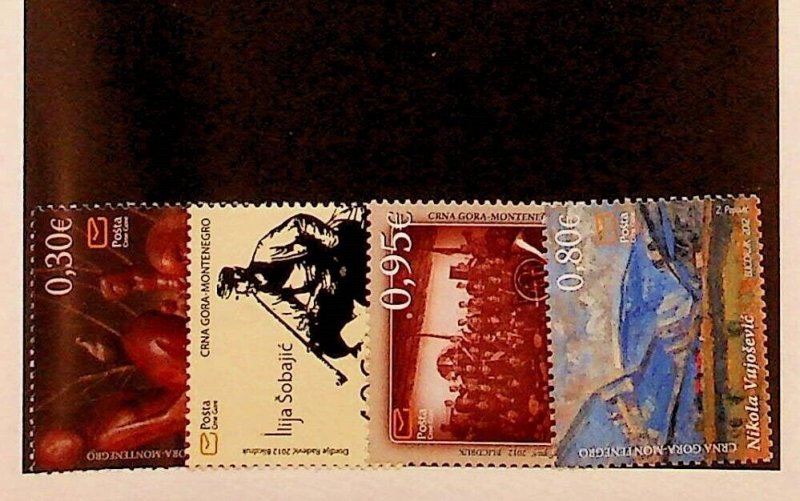 MONTENEGRO Sc 298-301 NH ISSUE OF 2012 - ART