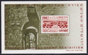 Israel 1968 Sc 375a Tabira National Philatelic Exhibition Stamp SS IMP MNH