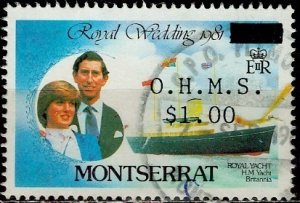Montserrat; 1982: Sc. # O60; Used Single Stamp