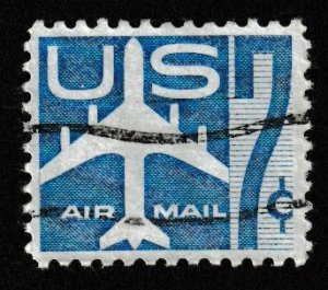 SC# C51 - (7c) - Jet Airliner, blue - used single