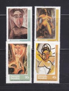 Grenada Grenadines 435-438 Set MNH Art, Picasso Paintings