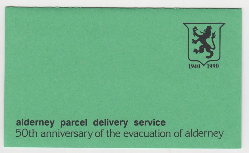 Alderney 1990 Parcel Delivery Service M/Sheet  Unmounted mint