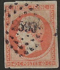 France 18 1853  40c  fine used