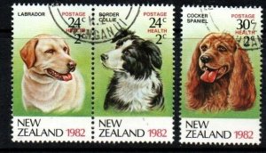 NEW ZEALAND SG1270/2 1982 DOGS USED