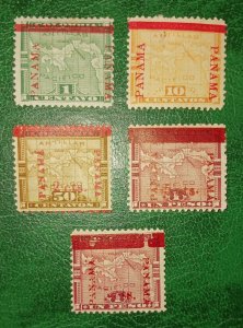 PANAMA 1903-06 Mint Overprint Map Stamps to 1 Peso