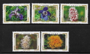 Korea 1989 Alpine Flowers Sc 2861-2865 MNH A1530