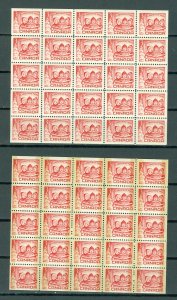 CANADA 1967  MINIATURE SHEETS #476a + 476q  REGULAR & TAGGED... MNH...$12,00