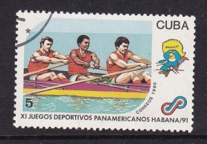 Cuba   #3277  cancelled 1990  Pan-American games 5c  rowing