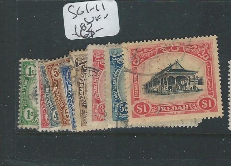 MALAYA KEDAH (P0410B) SG 1-11 SET TO $1.00  VFU