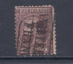 Netherlands Sc 11 used 1867 25c King William II