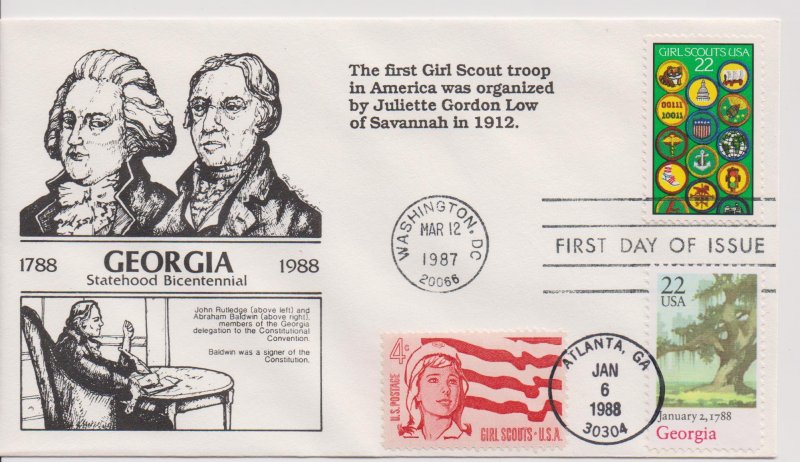 Girl Scout Cachets  –  FDC 1987 – DRC 3 of 30   #G09