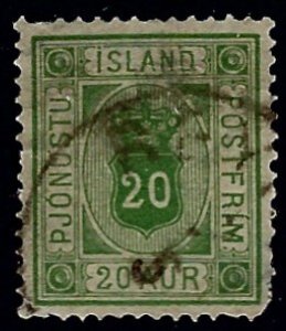 Iceland SCV O8 Used F-VF SC$50.00.....ICE your collection!