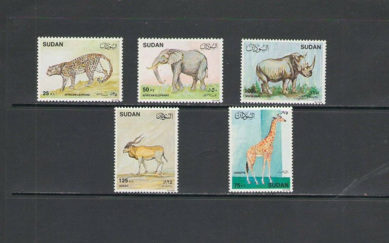 SUDAN : Sc. 382-86 / *** Beautiful WILDLIFE***/ Complete Set of 5 / MNH 