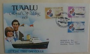 TUVALU FDC DIANA 1981