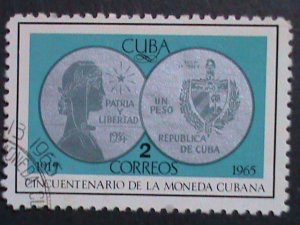 ​CUBA-1965 VERY OLD CUBA STAMPS-50TH ANNIVERSARY-CUBAN MINT - USED-VERY FINE