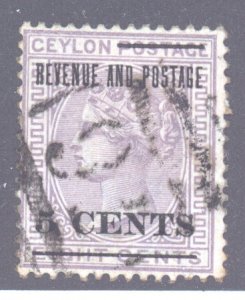 Ceylon, Scott #124, Used