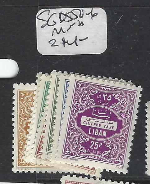 LEBANON (P1604B)  POSTAGE DUE SG D 550-6       MNH