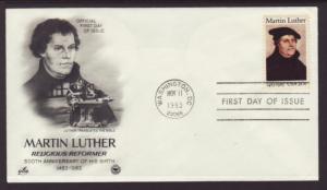 US 2065 Martin Luther PCS Artcraft Variety U/A FDC