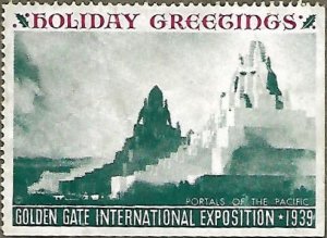 US CINDERELLA: Golden Gate International Exposition sticker MDG (1939)