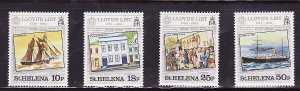 St. Helena-Sc#412-15- id7-unused NH set-Lloyd's List-Ships-1984-