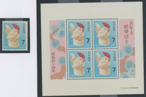 Japan #978 Mint (NH) Souvenir Sheet