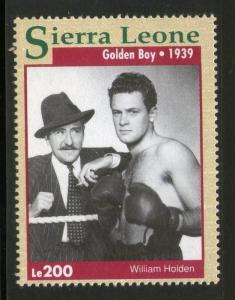 Sierra Leone 1993 Golden Boy - William Holden Sc 1610b Boxing Movies Stars Ci...