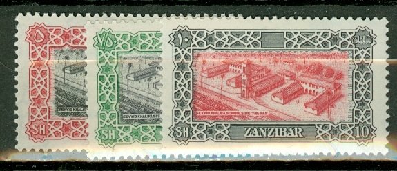 LC: Zanzibar 230-243 mint CV $56.95; scan shows only a few