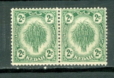 MALAYA KEDAH #25 PAIR...WM4...MNH...$3.00