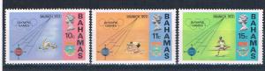 Bahamas 335-38 Unused short set missing 338 1972 (B0433)