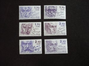 Stamps - France - Scott# B567-B572 - Mint Never Hinged Set of 6 Stamps