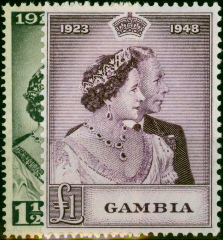 Gambia 1948 RSW Set of 2 SG164-165 V.F VLMM 