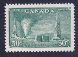 Canada 294 MNH OG 1950 50¢ Green Oil Wells in Alberta VF-XF Issue