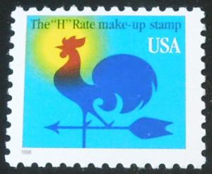 1998 1c Weather Vane H Rate make-up Scott 3257 Mint NH