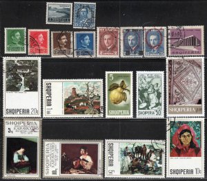 Albania ~ 19 Different Stamps - MX Condition